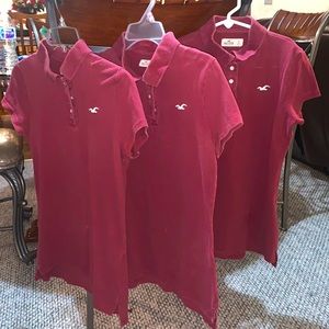 Girl’s Hollister Maroon Polos